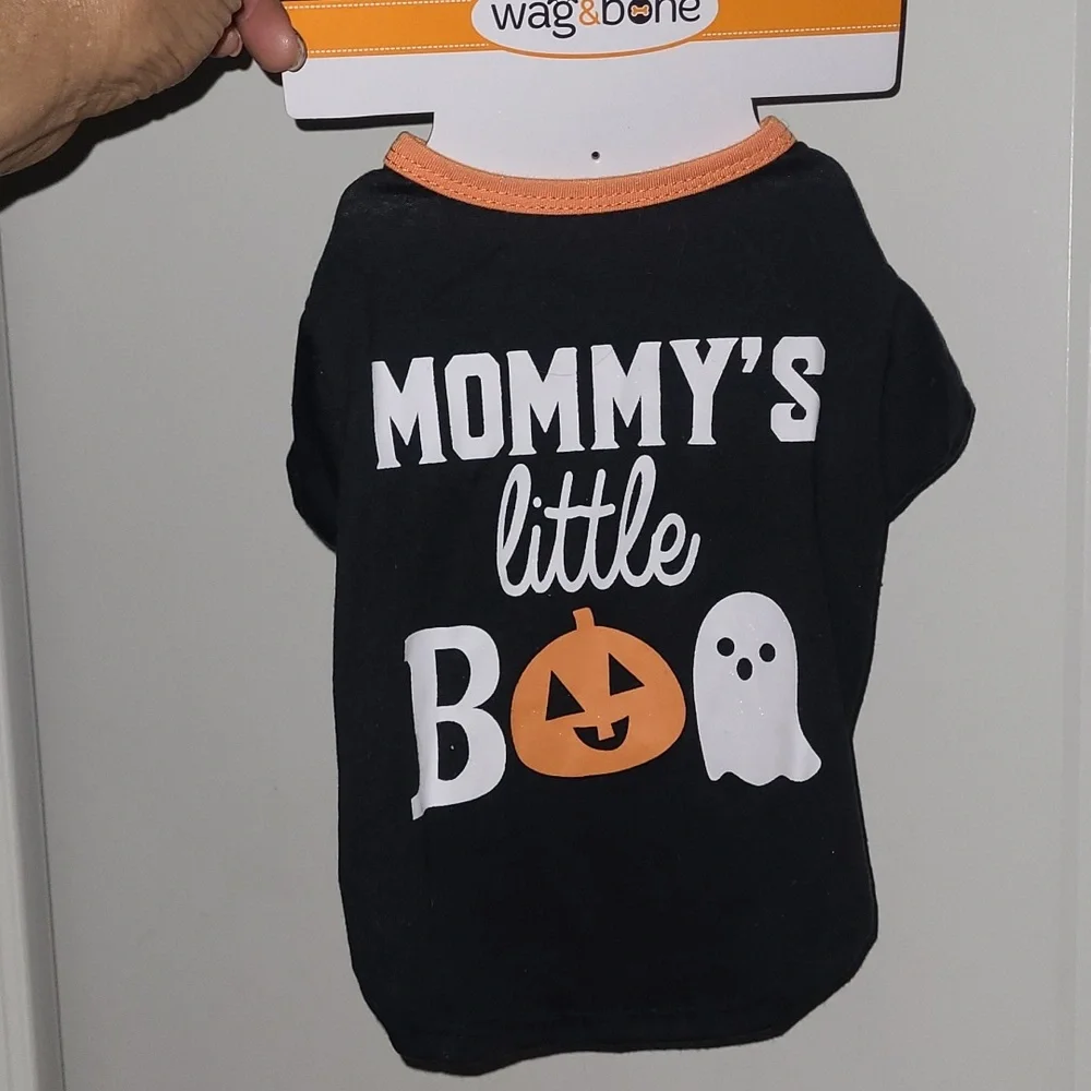 Wag & Bone Black and Orange Dog Shirt
